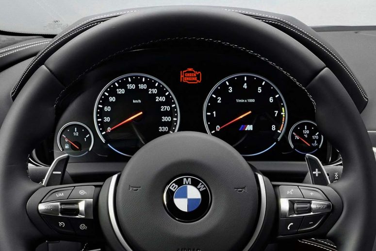 BMW Service Engine Soon Light CEL Check Engine Light dash kraked