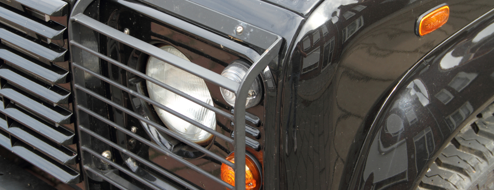 land rover being serviced