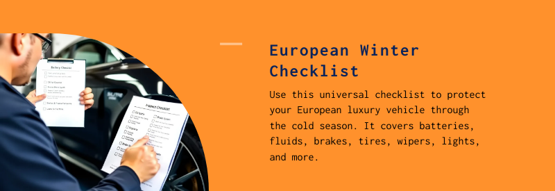 luxury vehicle winter checklist dallas