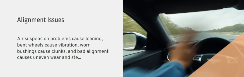 bentley wheel alignment and tire issues