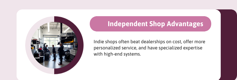 bentley service independent shop