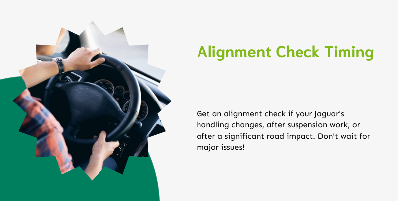 jaguar alignment check timing