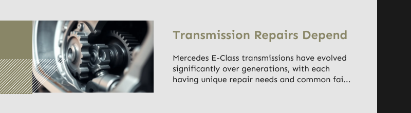 e class transmission being repaired