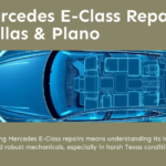 mercedes e class being repaired