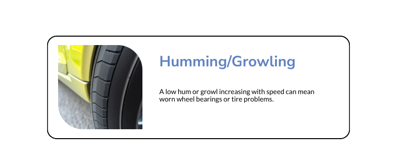 car humming and growling