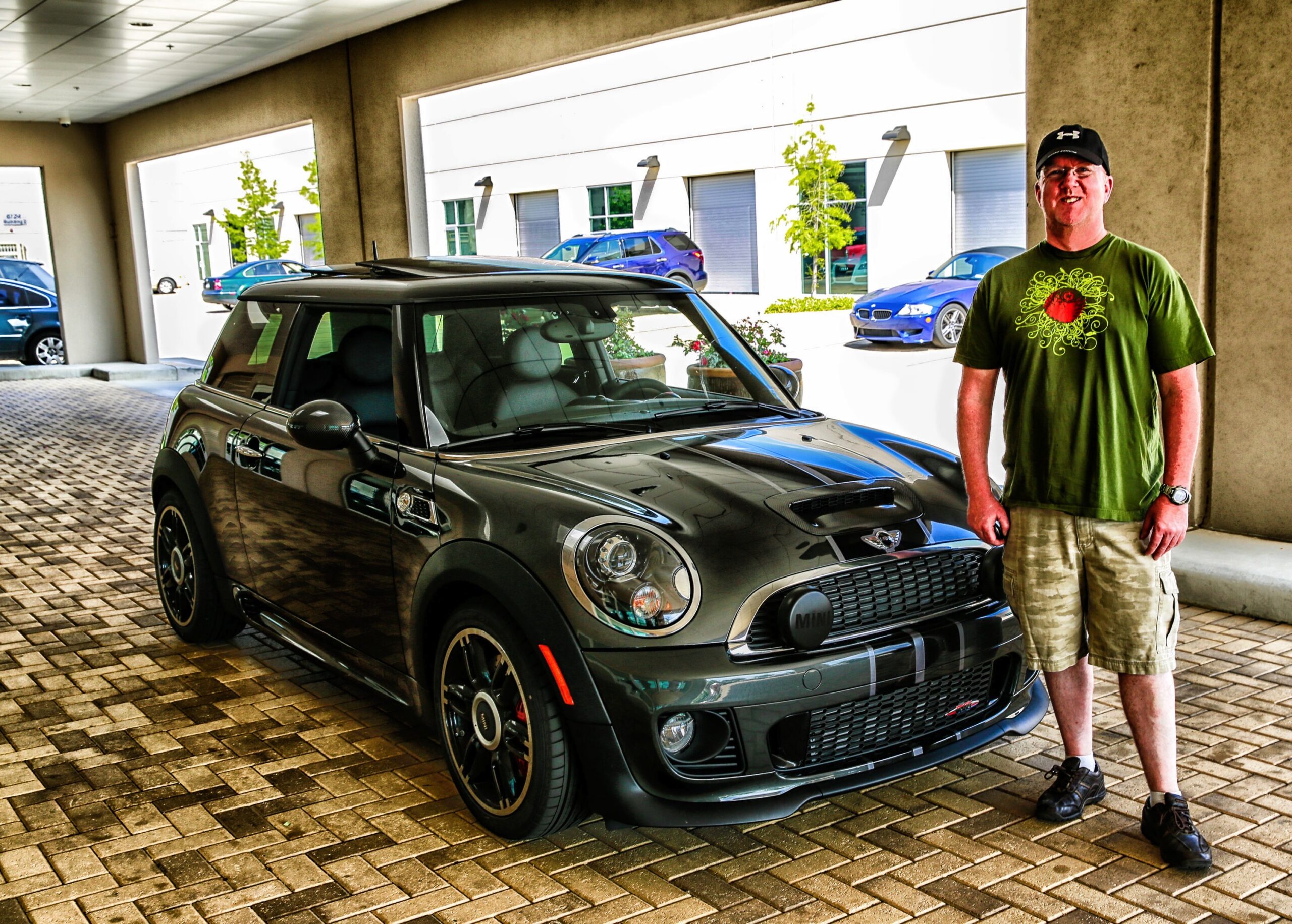 Jeff with his Mini Cooper at AutoScope
